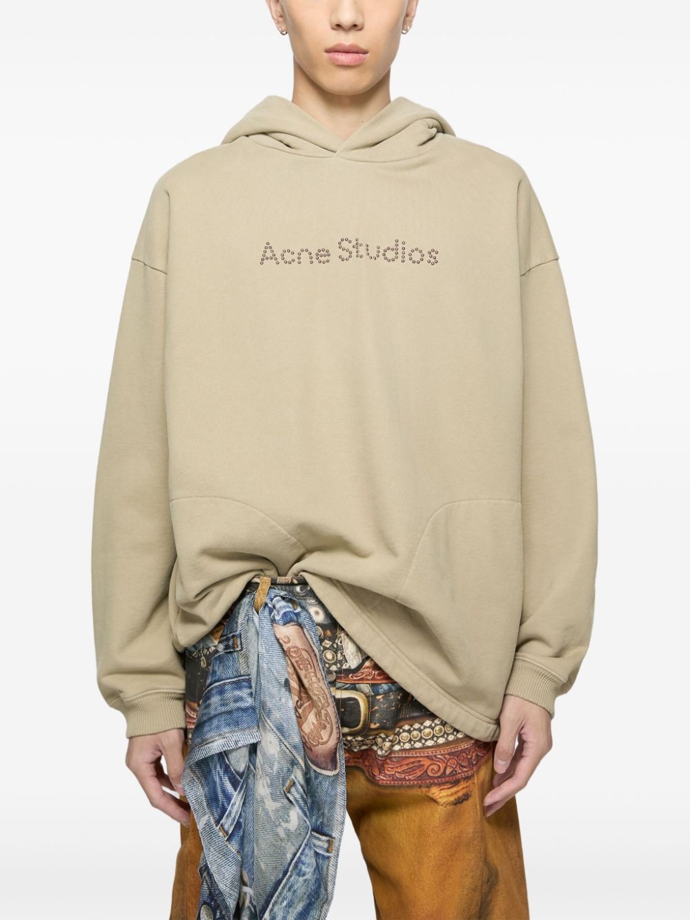 stud-logo hoodie - 4