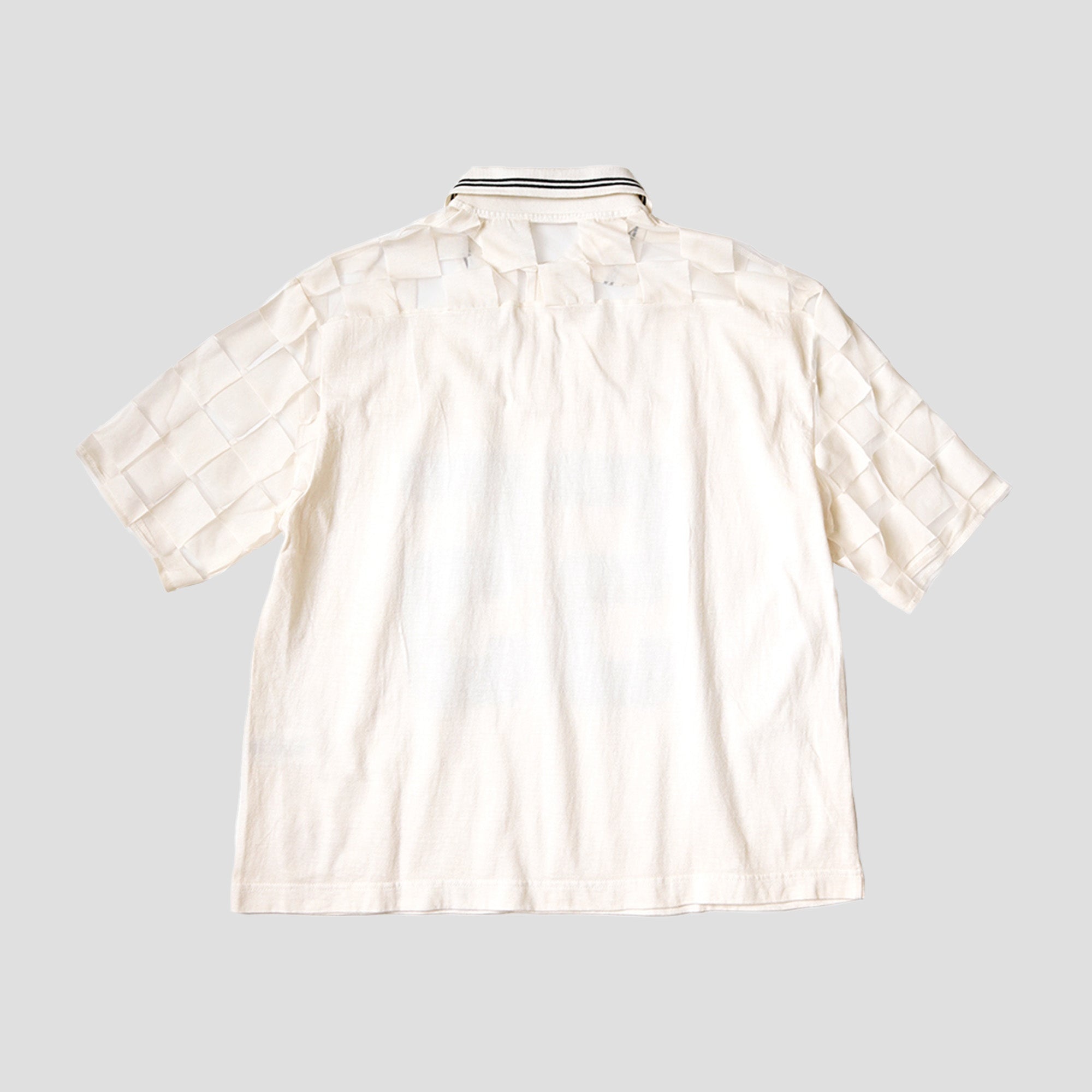 CHECKER SEE-THROUGH POLO SHIRTS - 2