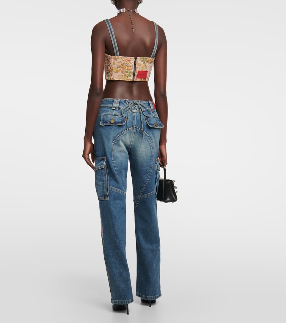 Sequin-embellished flared jeans - 3