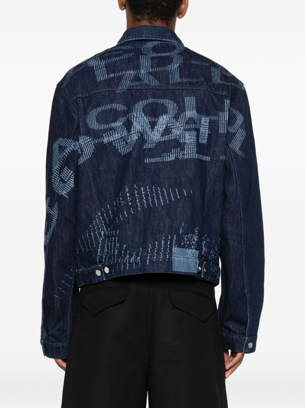 Annex graphic-print denim jacket - 4