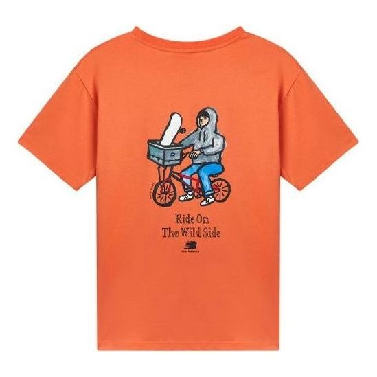 New Balance Graphic Print Design Tee 'Orange' AMT12343-PKN - 2