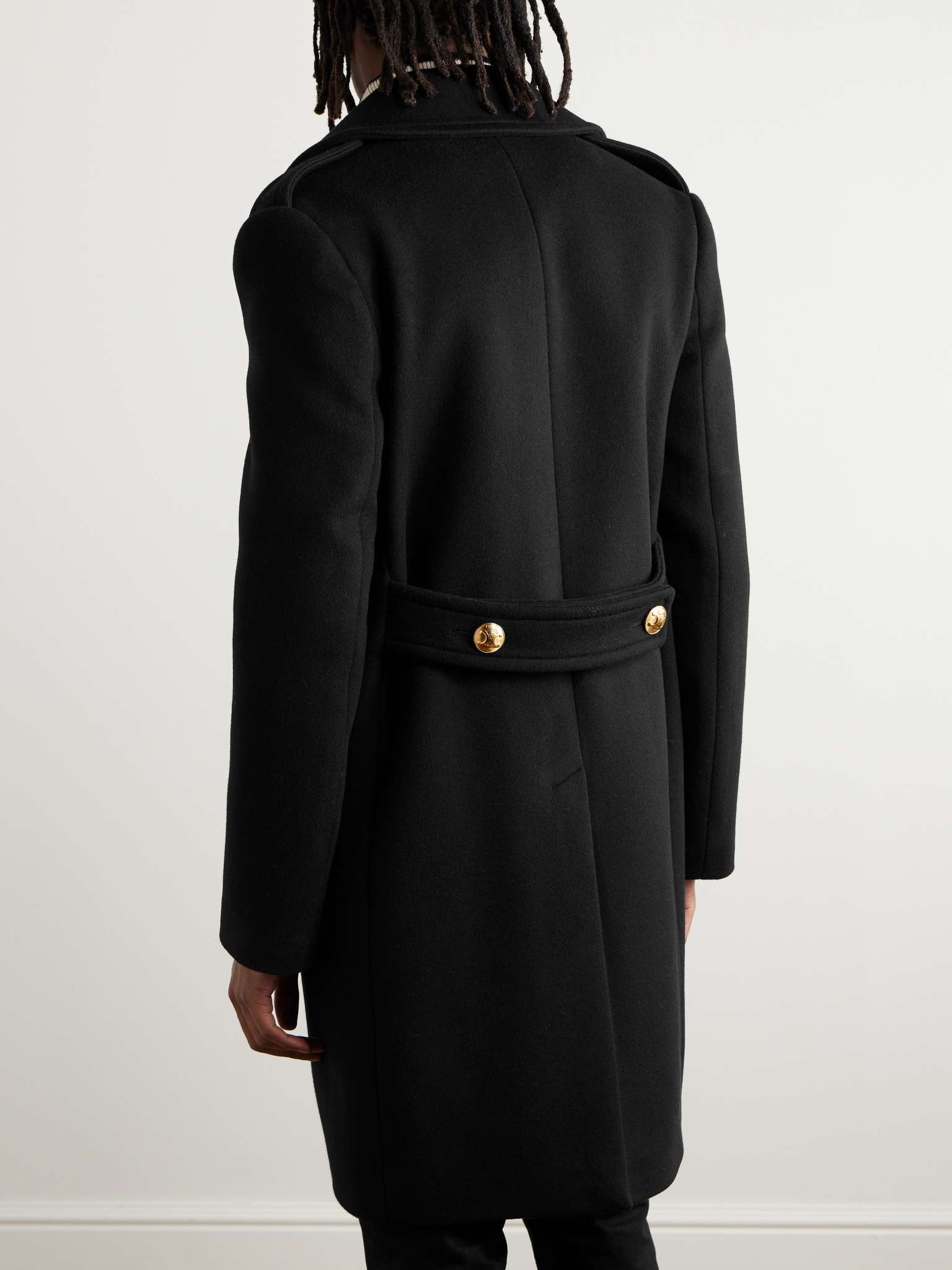 Manathan Double-Breasted Wool and Cashmere-Blend Coat - 4