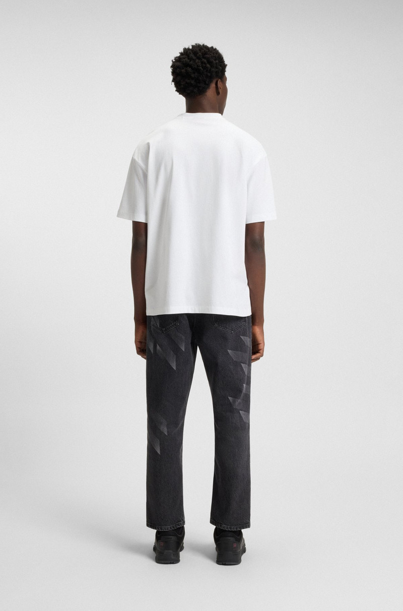 HUGO X RB COTTON T-SHIRT WITH BULL-GRAPHIC LOGO 5