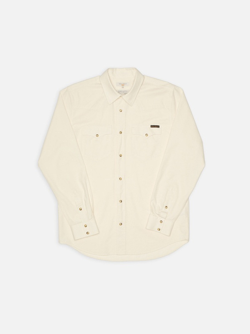 George Chambray Western Shirt Ecru 1