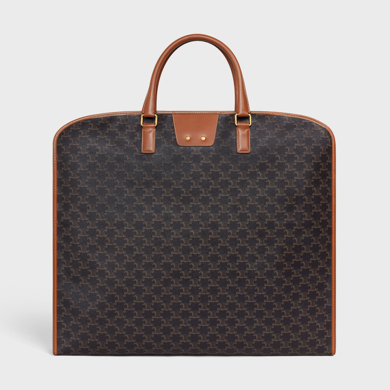 Garment Bag in Triomphe Canvas and Calfskin 3