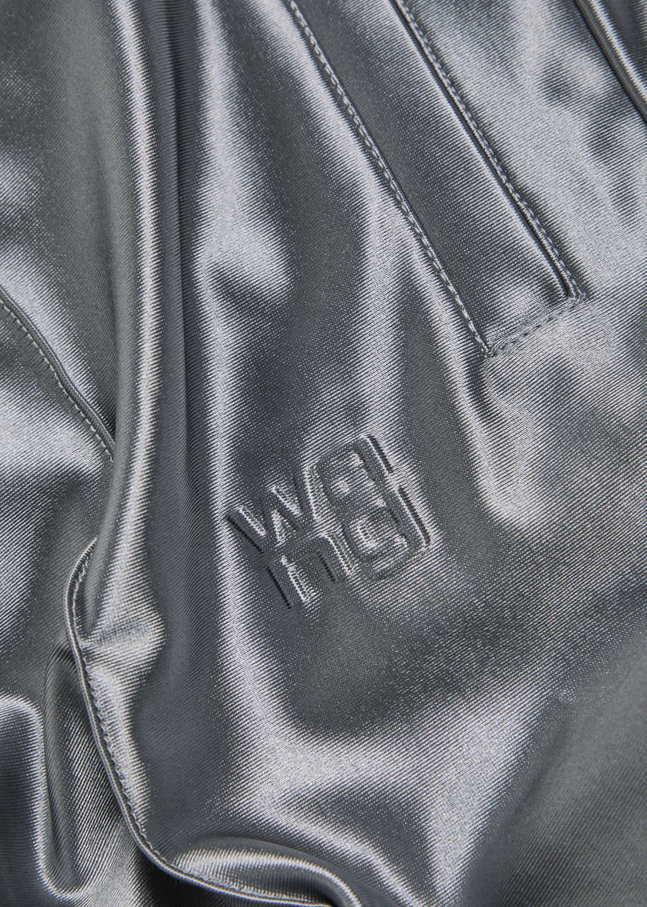 Alexanderwang.t Relaxed Logo-embroidered Satin Track Pants - 5
