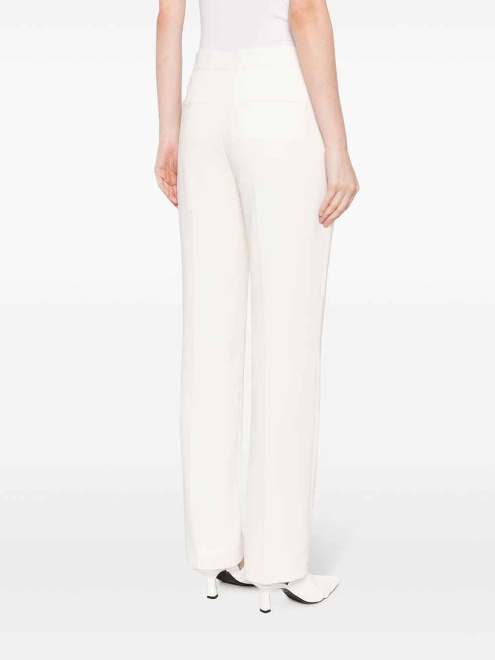 slim-cut tailored trousers - 4