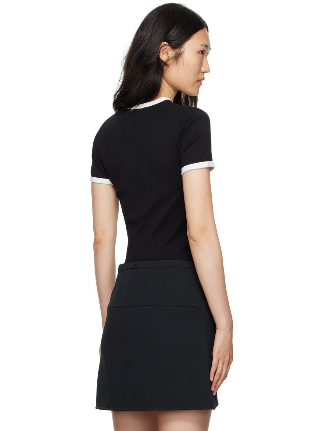 Black Signature Contrast T-Shirt - 3