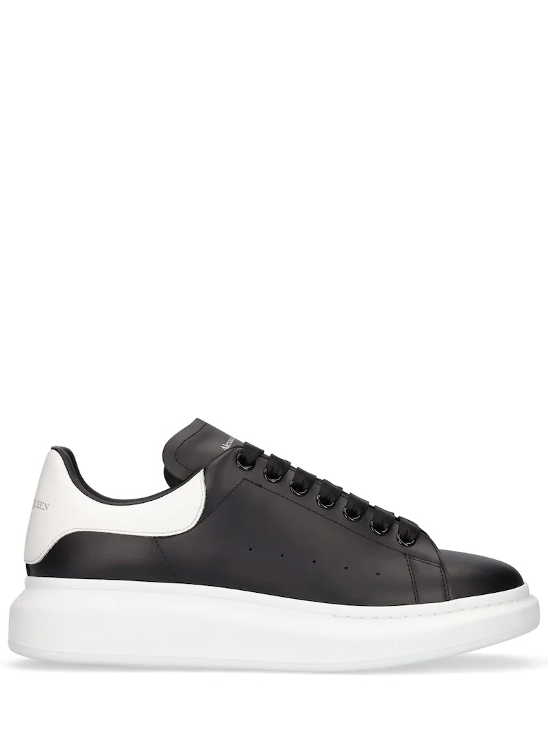 45MM LEATHER PLATFORM SNEAKERS - 1