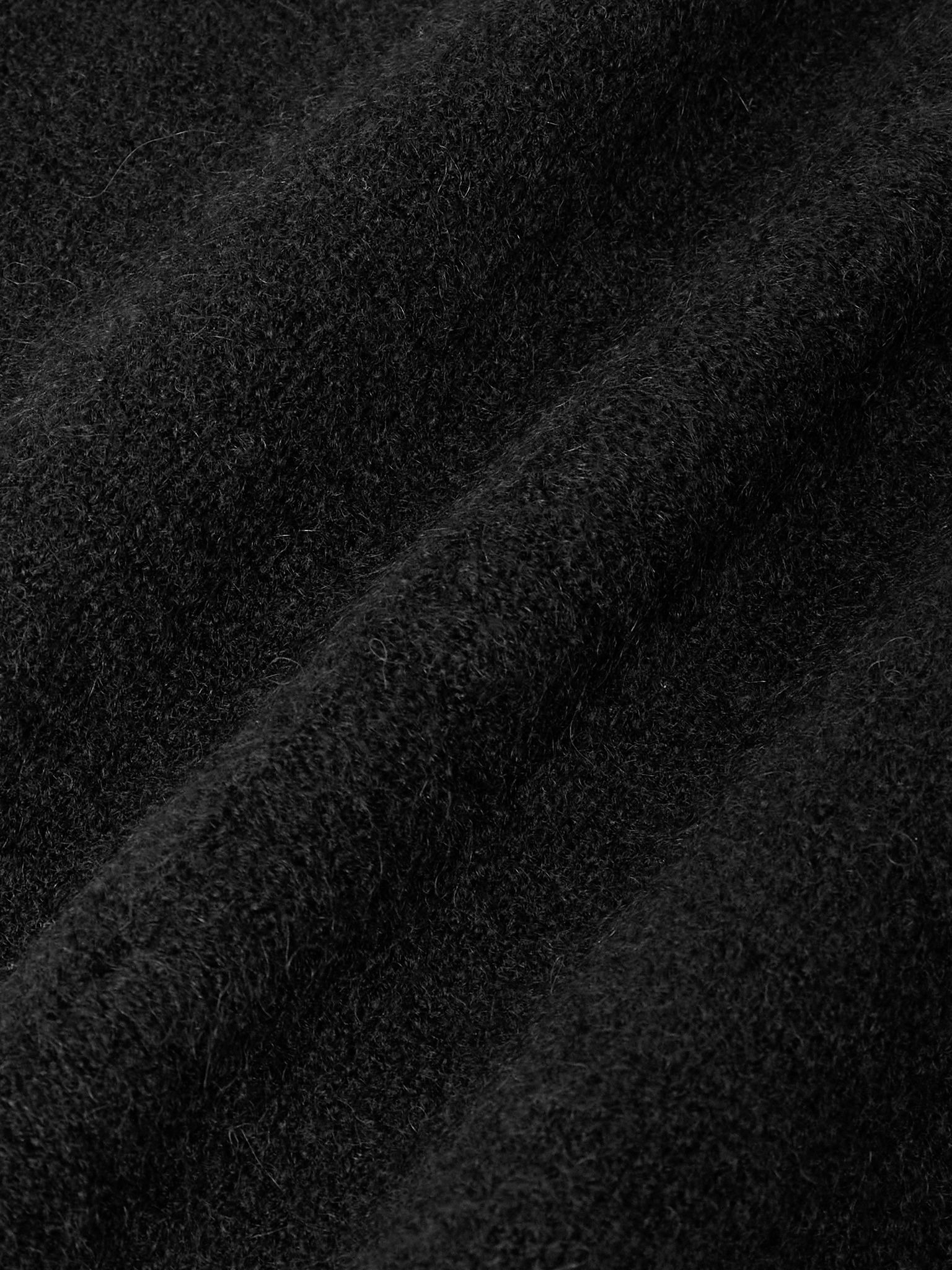 Tommy Brushed-Knit Sweater Black - 4