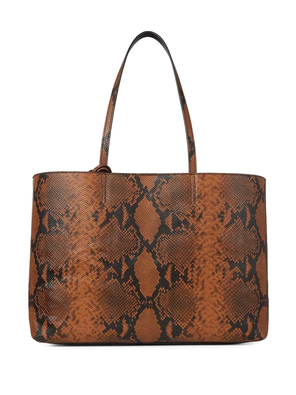 snakeskin effect tote bag - 2