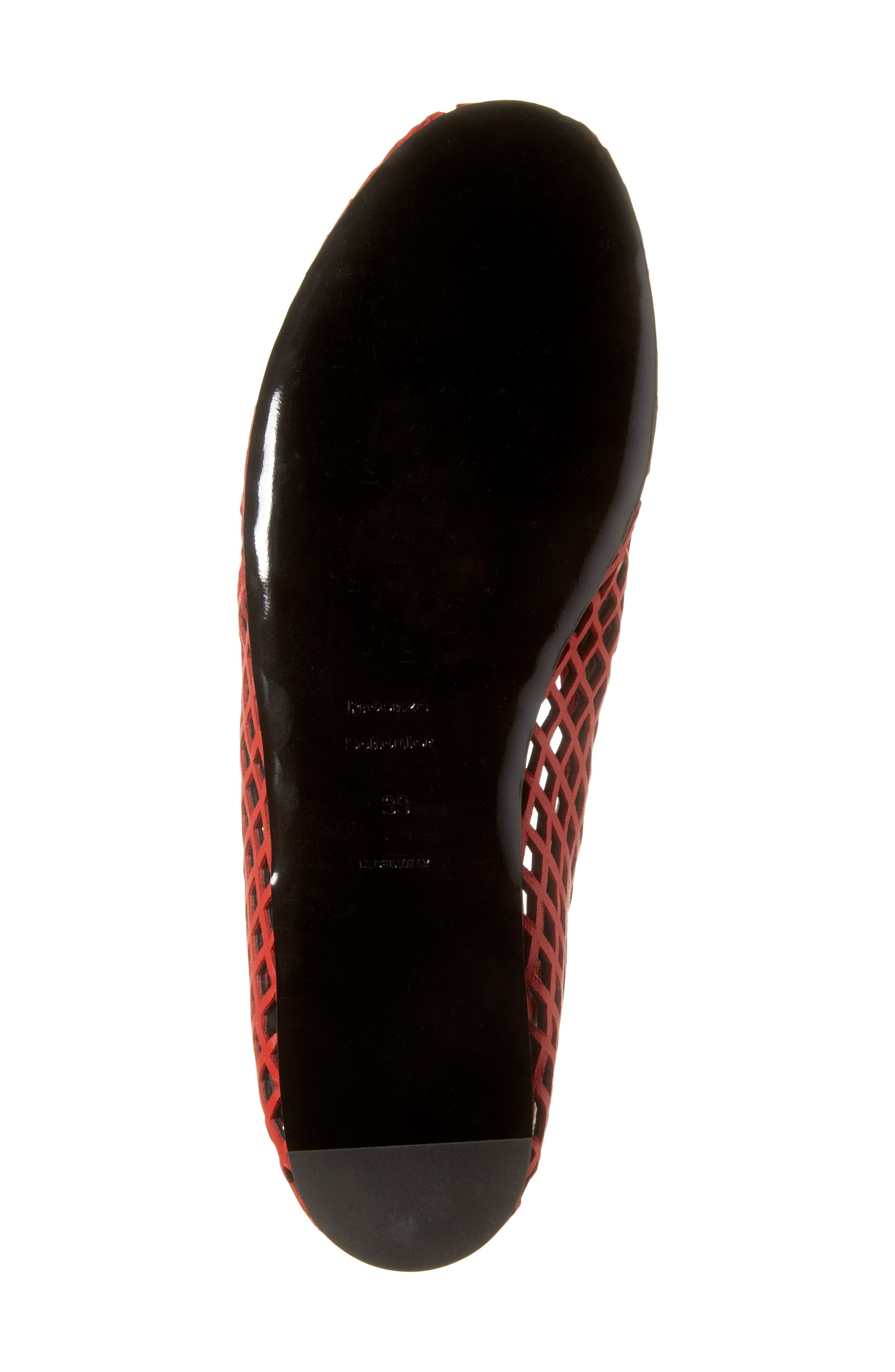 Proenza Schouler Tee Perforated Ballet Flat in Red at Nordstrom - 6