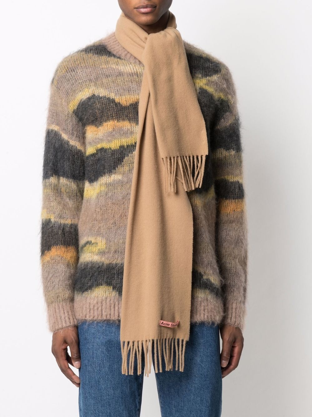 skinny wool scarf - 2