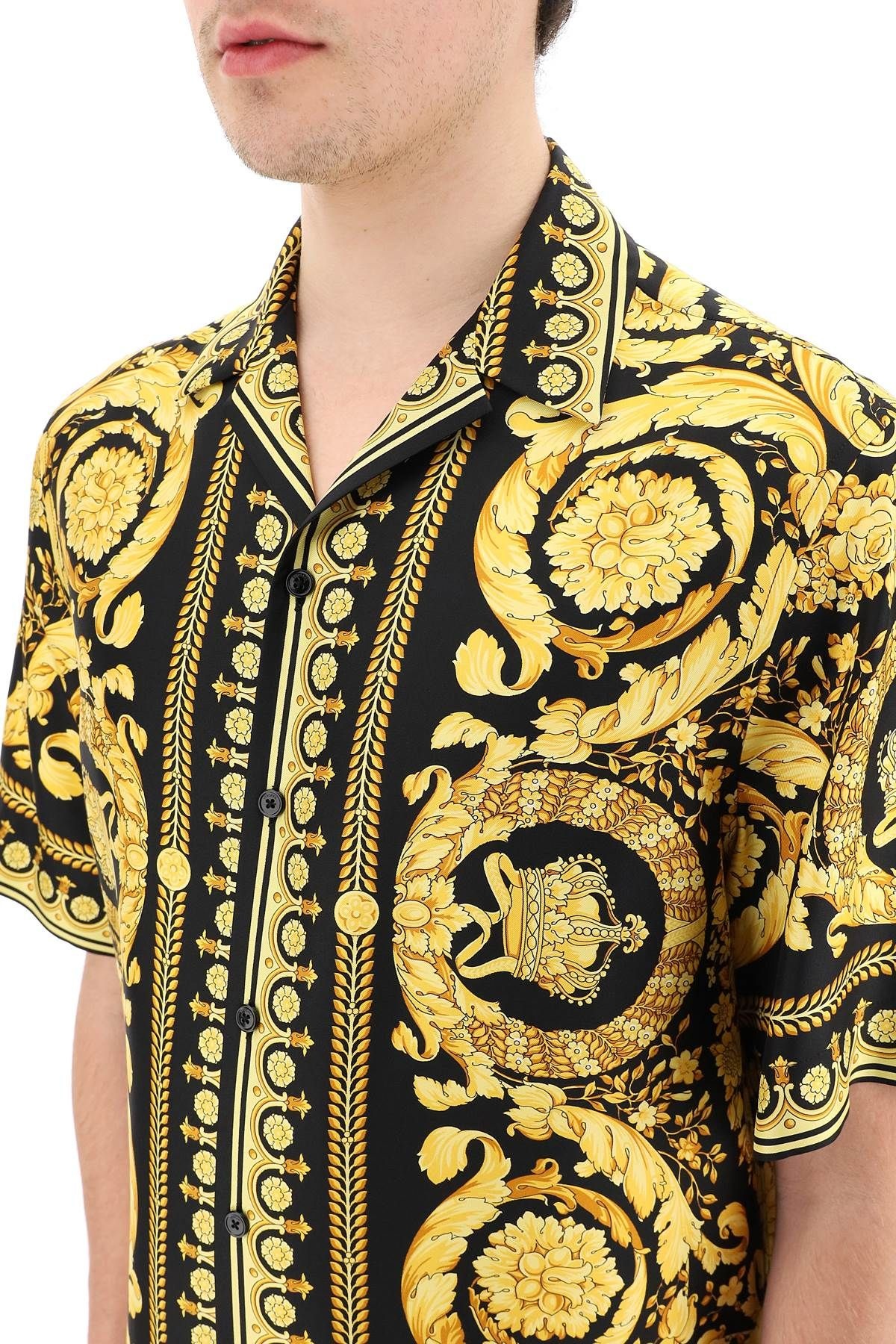 BAROCCO PRINT SILK SHIRT - 5