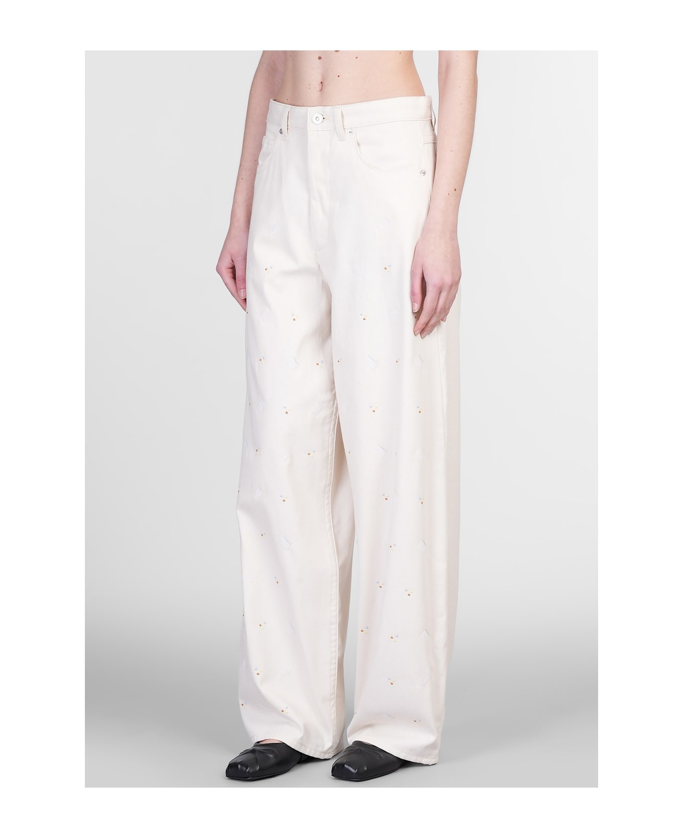 Pants In Beige Cotton - 4