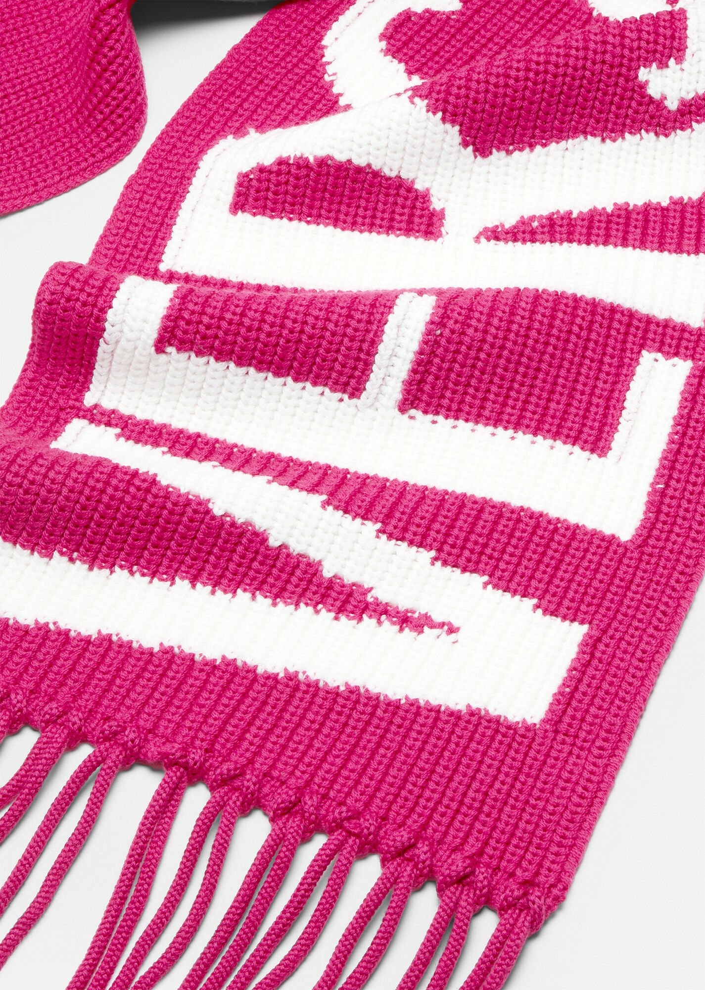 Logo Wool Intarsia Scarf - 3