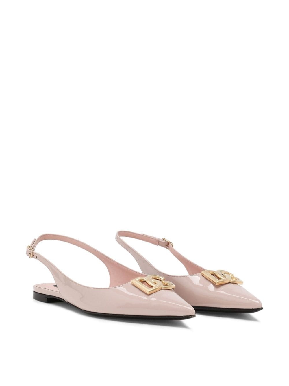 DG leather slingback ballerina shoes - 2