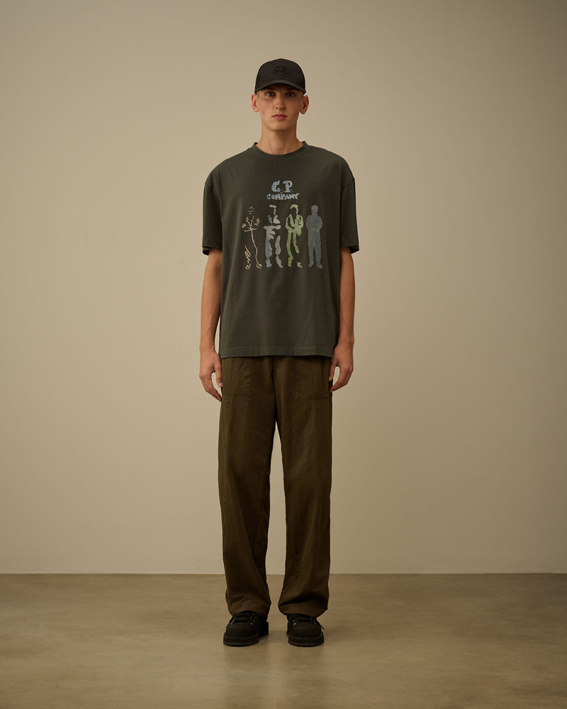 C.P. Company Diagonal Flatt Nylon Loose Pants outlook