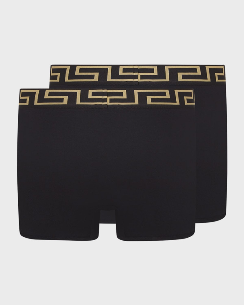 Two-Pack Greca Border Long Boxer Trunks 3