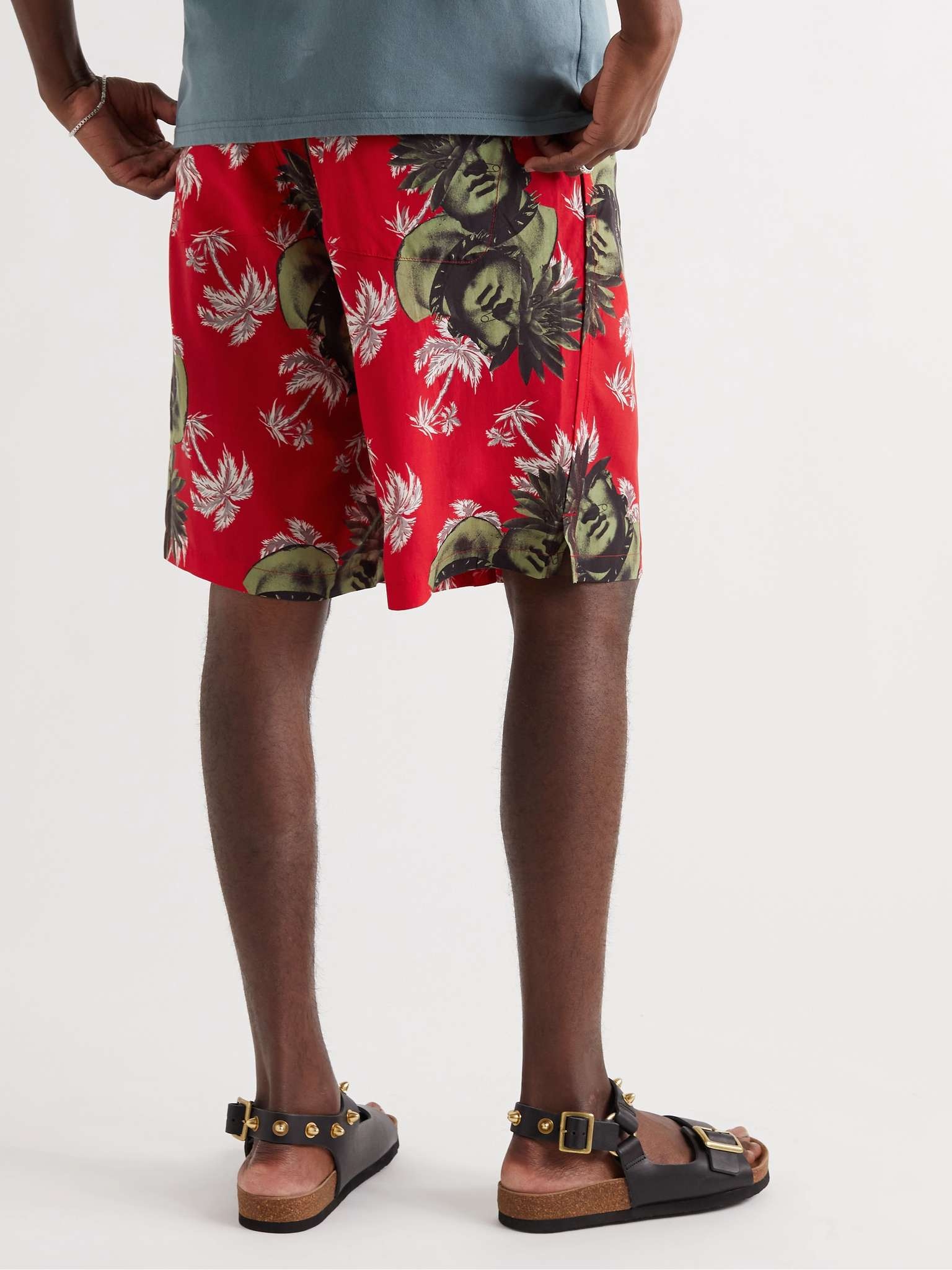 Printed Cotton Shorts - 4