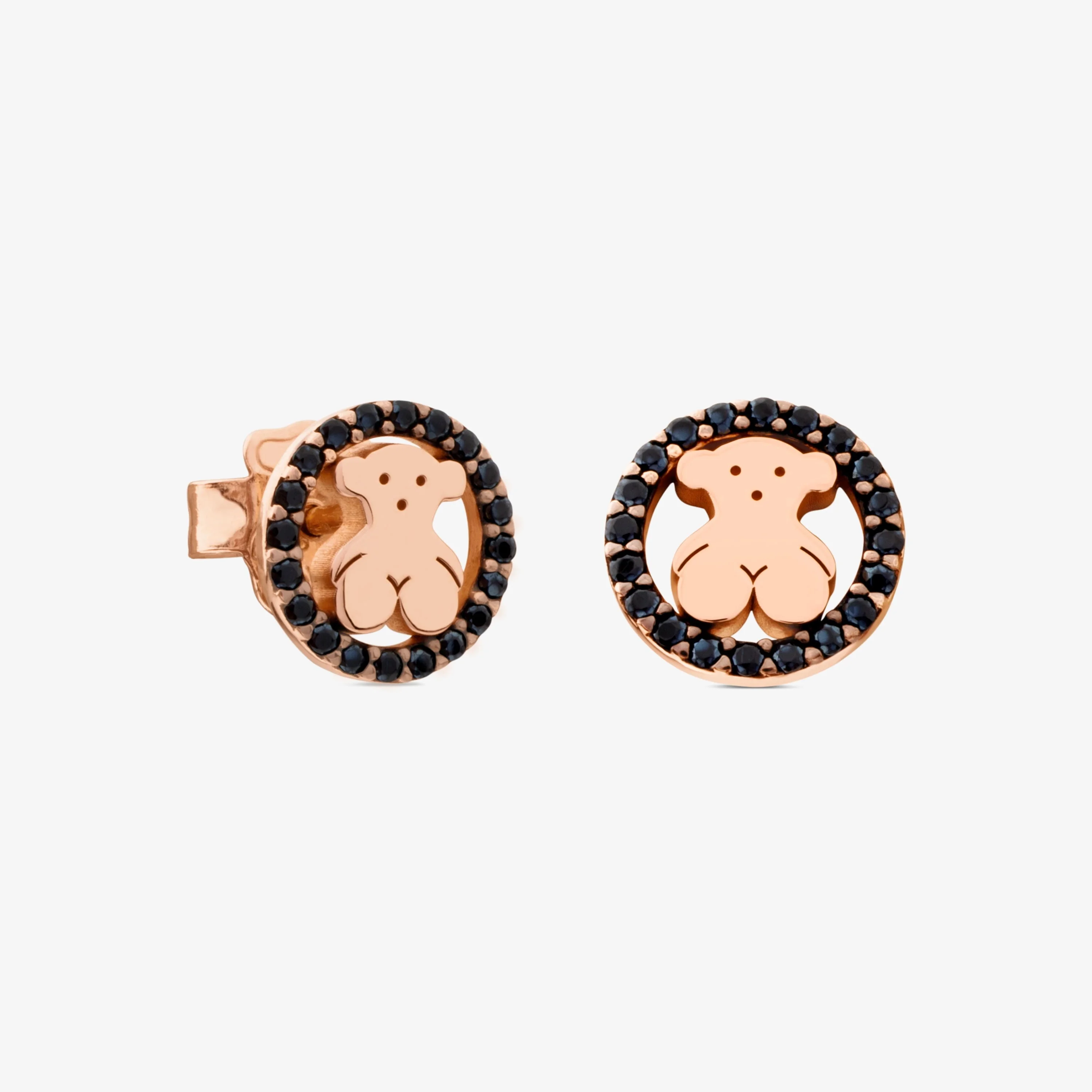 Rose 18K gold vermeil TOUS Camille Earrings with Spinels Bear motif - 1