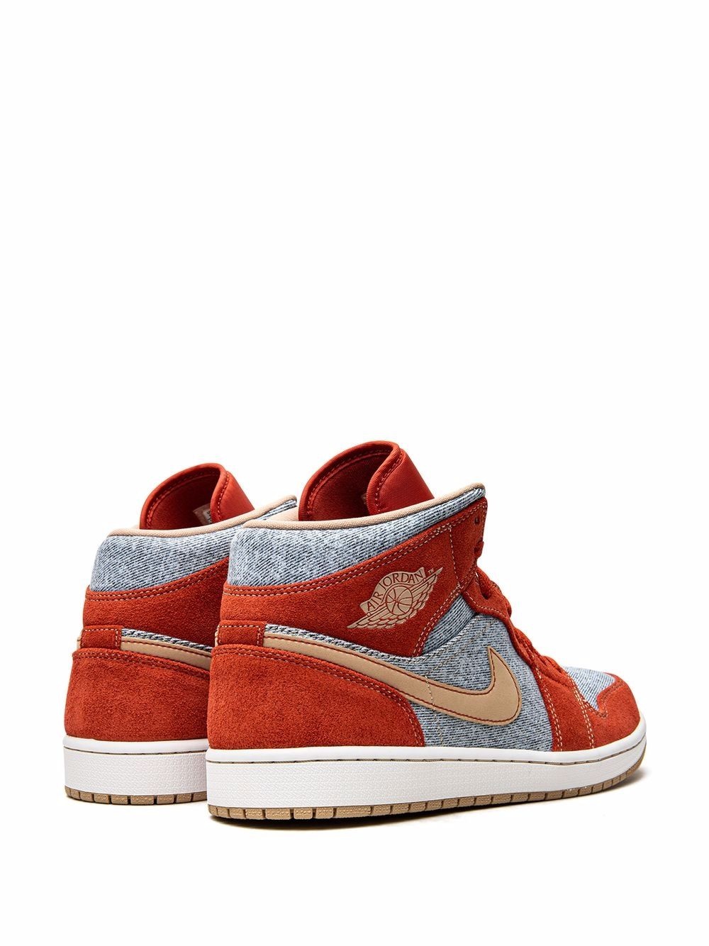 Air Jordan 1 Mid SE "Denim Red Suede" sneakers - 3