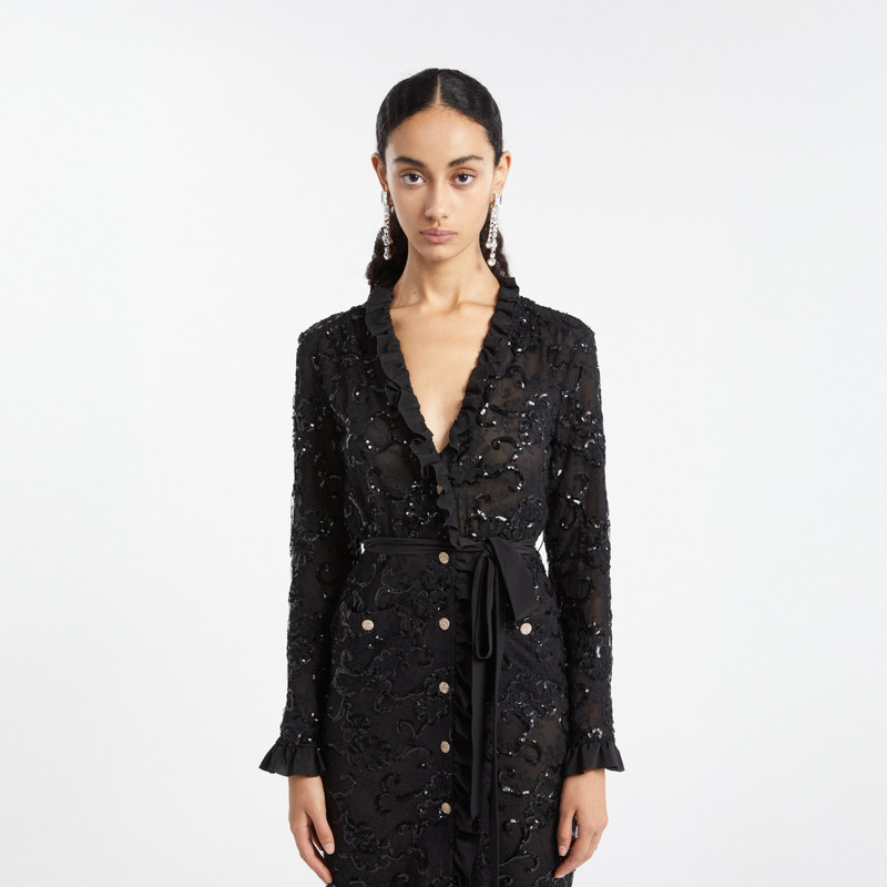 EMBROIDERED EVENING DRESS 5