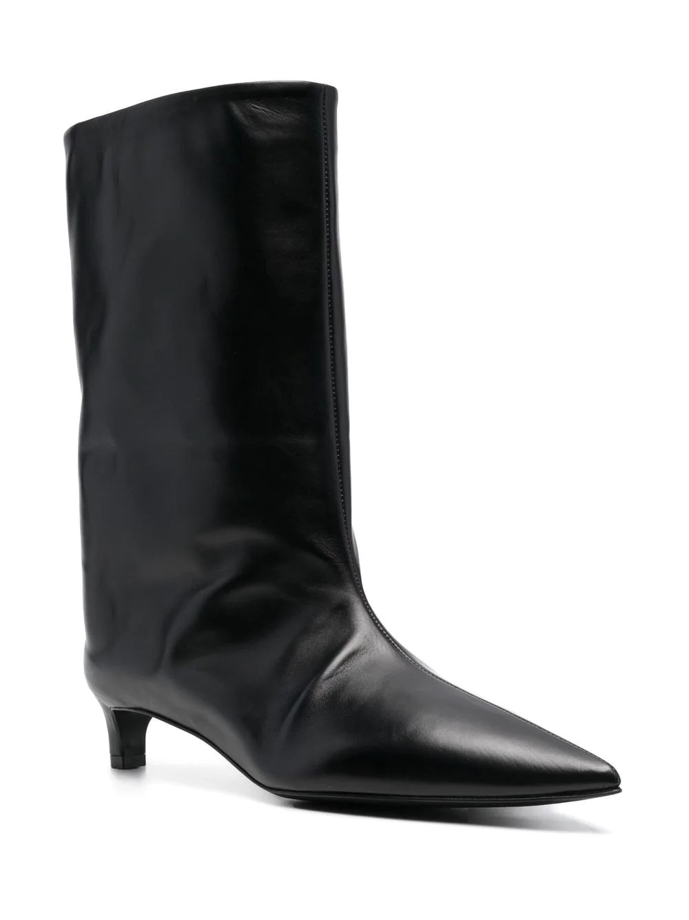 pointed-toe leather boots - 2