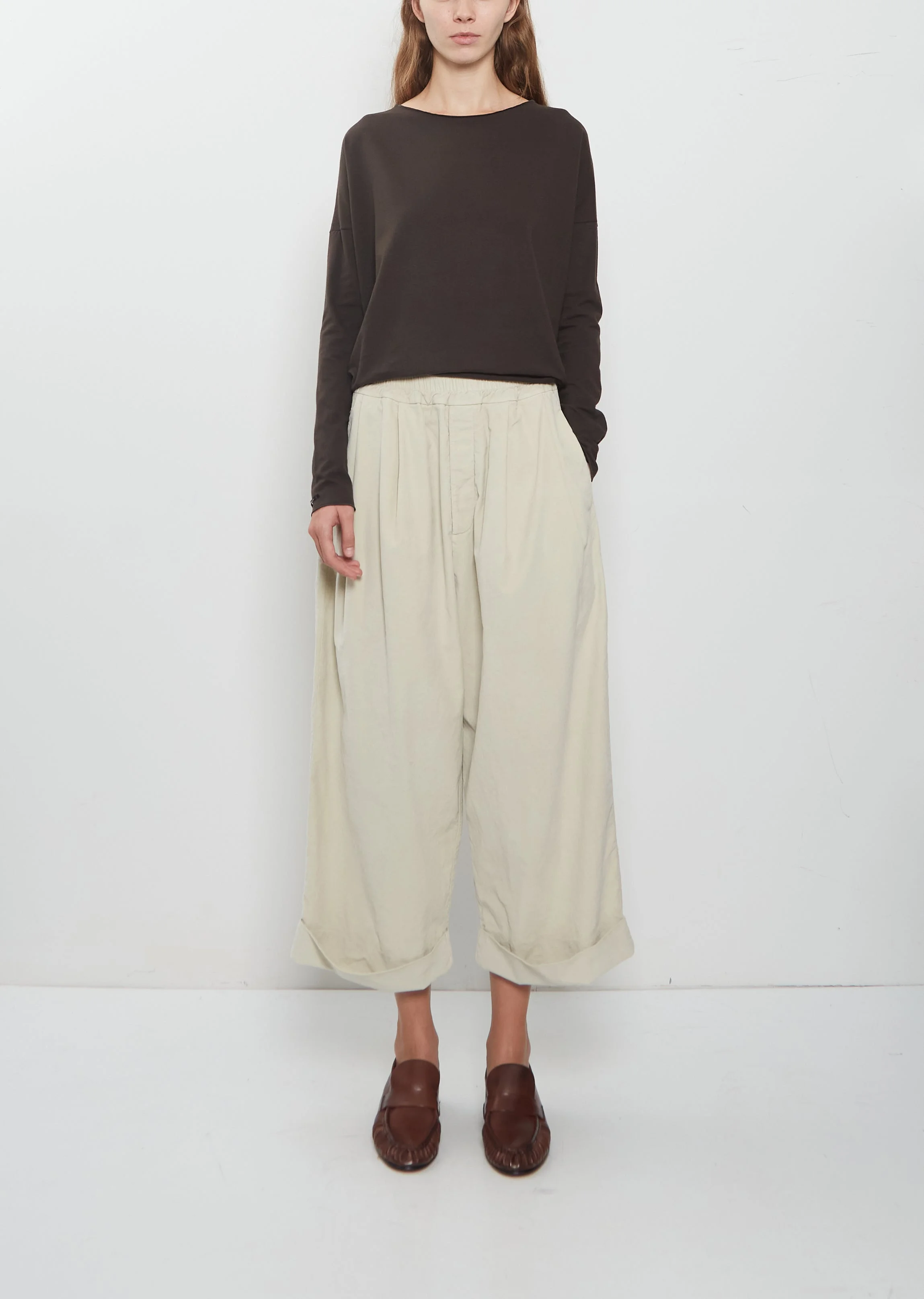 Velvet Bragoni Pant — Oatmeal - 1