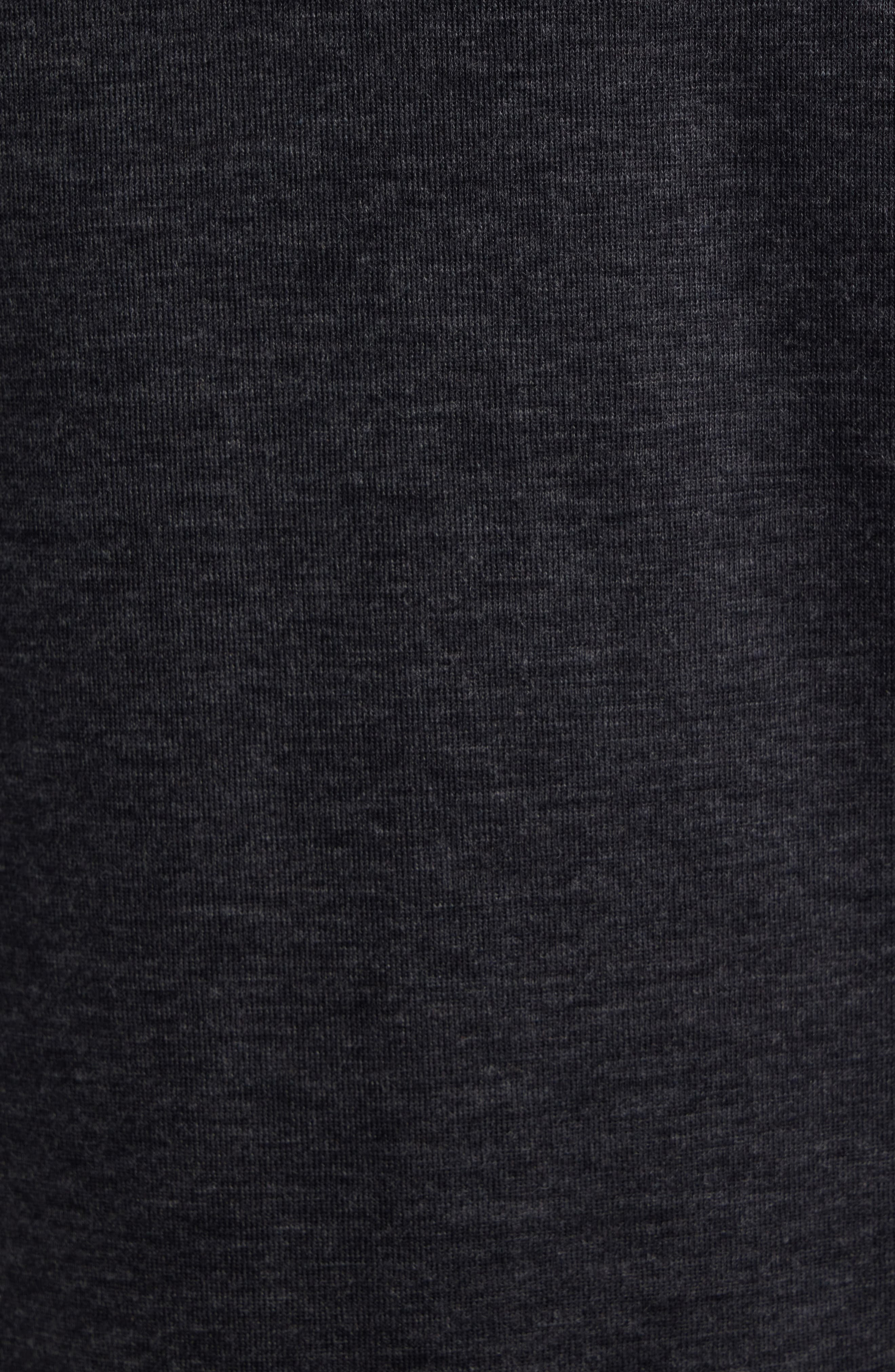 Thom Browne 4-Bar Virgin Wool Jersey Polo in Charcoal at Nordstrom - 6