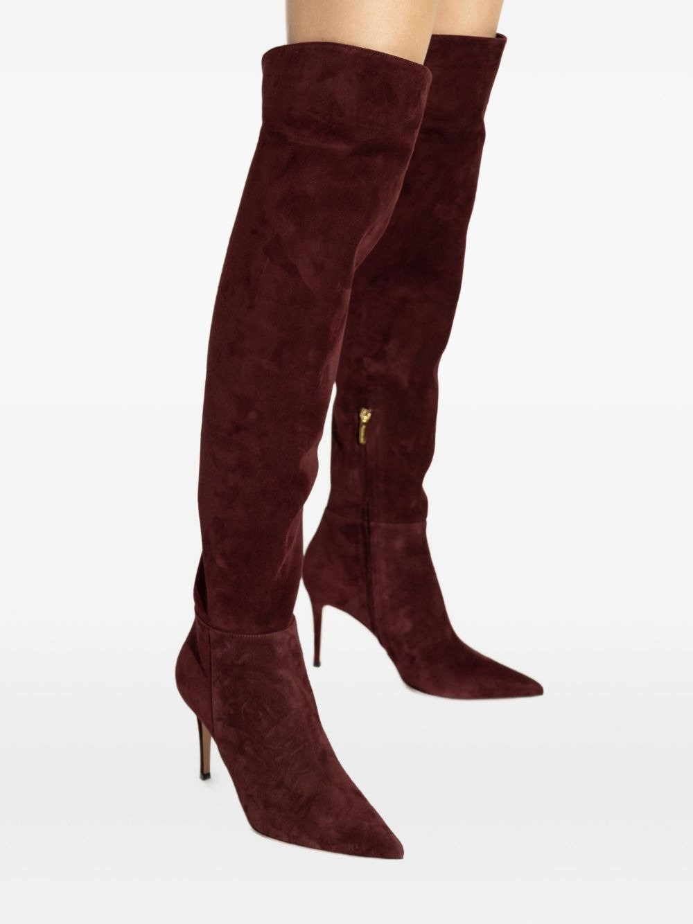 90mm Jules suede pointed-toe boots - 4