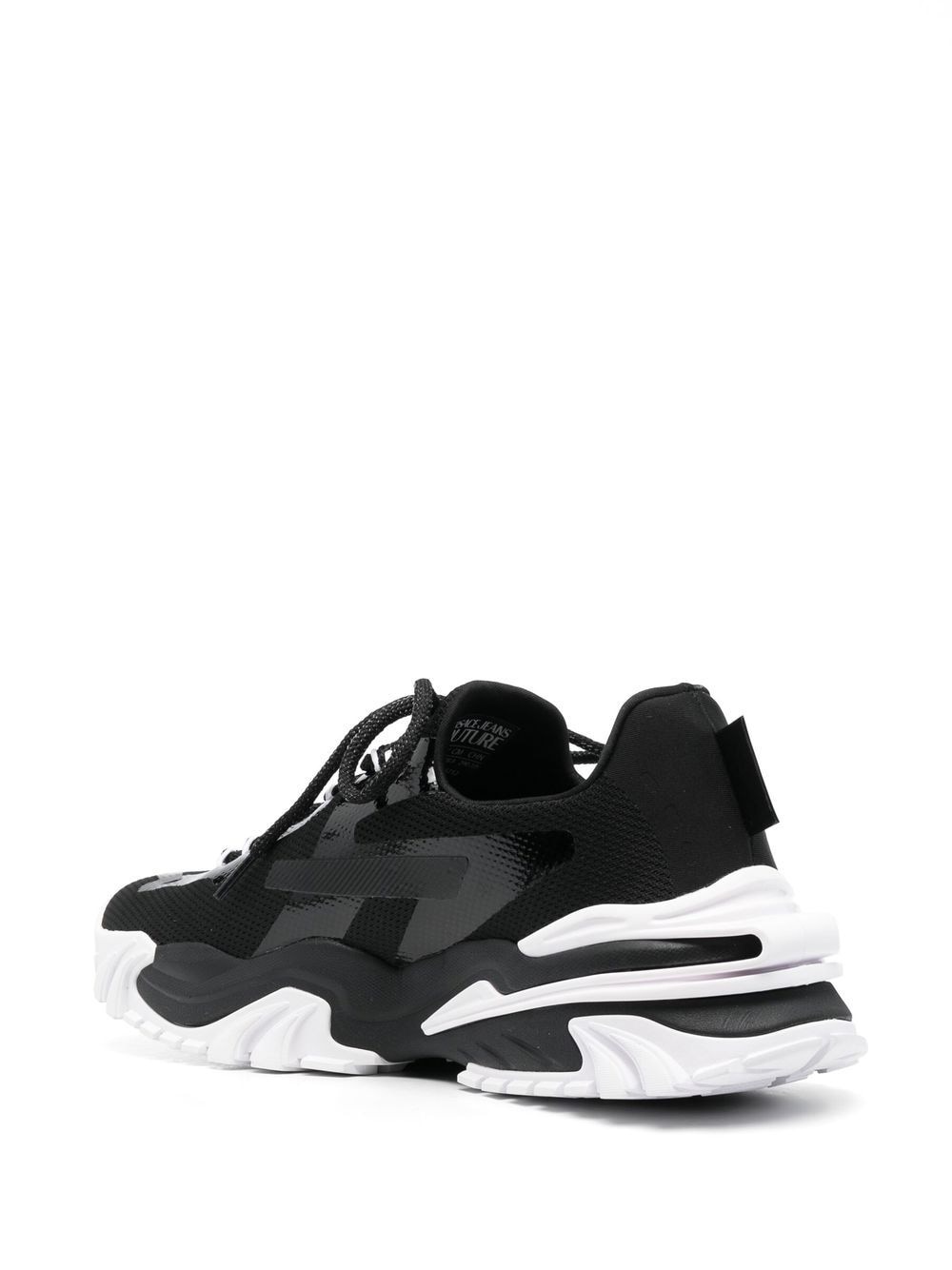 logo-print low-top sneakers - 3