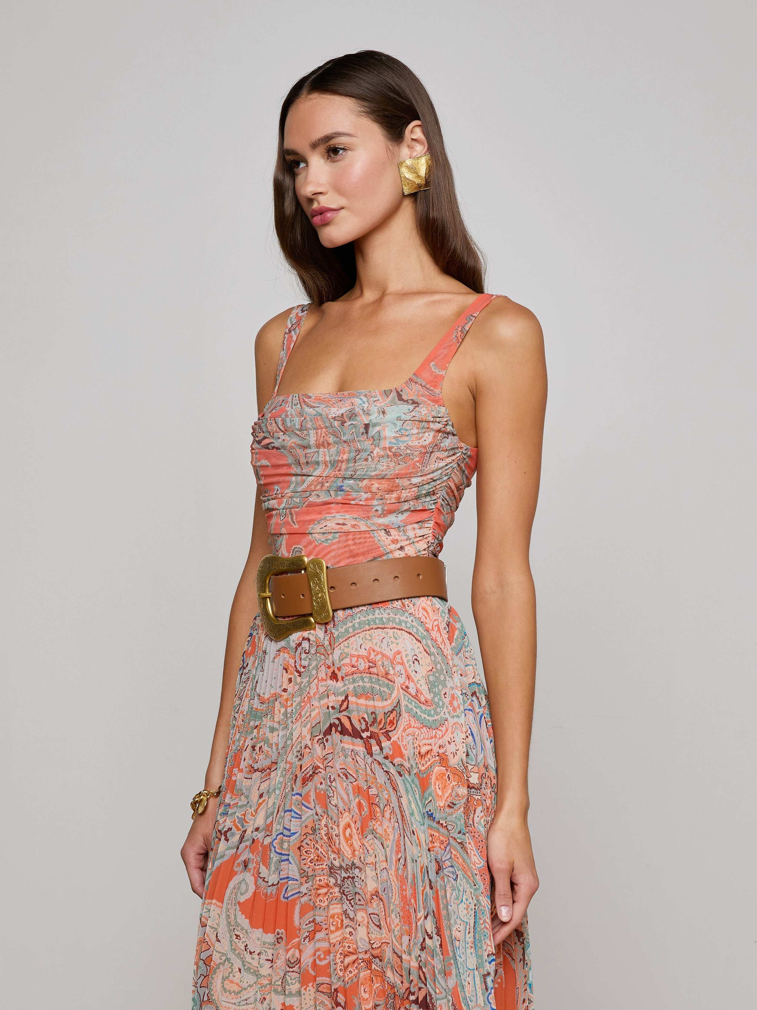 Rasha Mesh Paisley Tank - 4