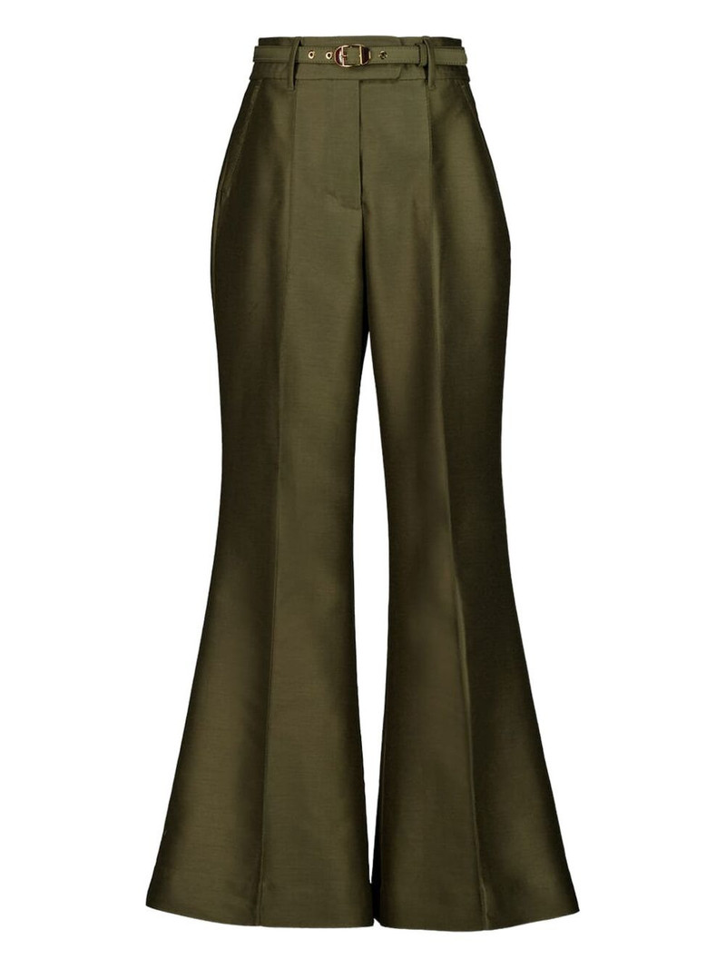 Rebellion structured flare trousers 1