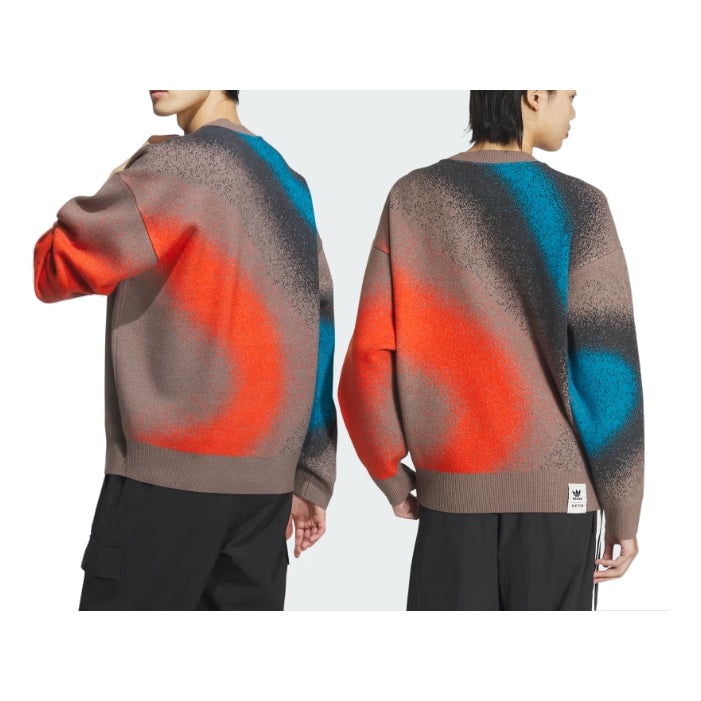 adidas Originals x Song for the Mute All Over Print Sweater Asia Sizing 'Brown Red Blue' IY9517 - 2
