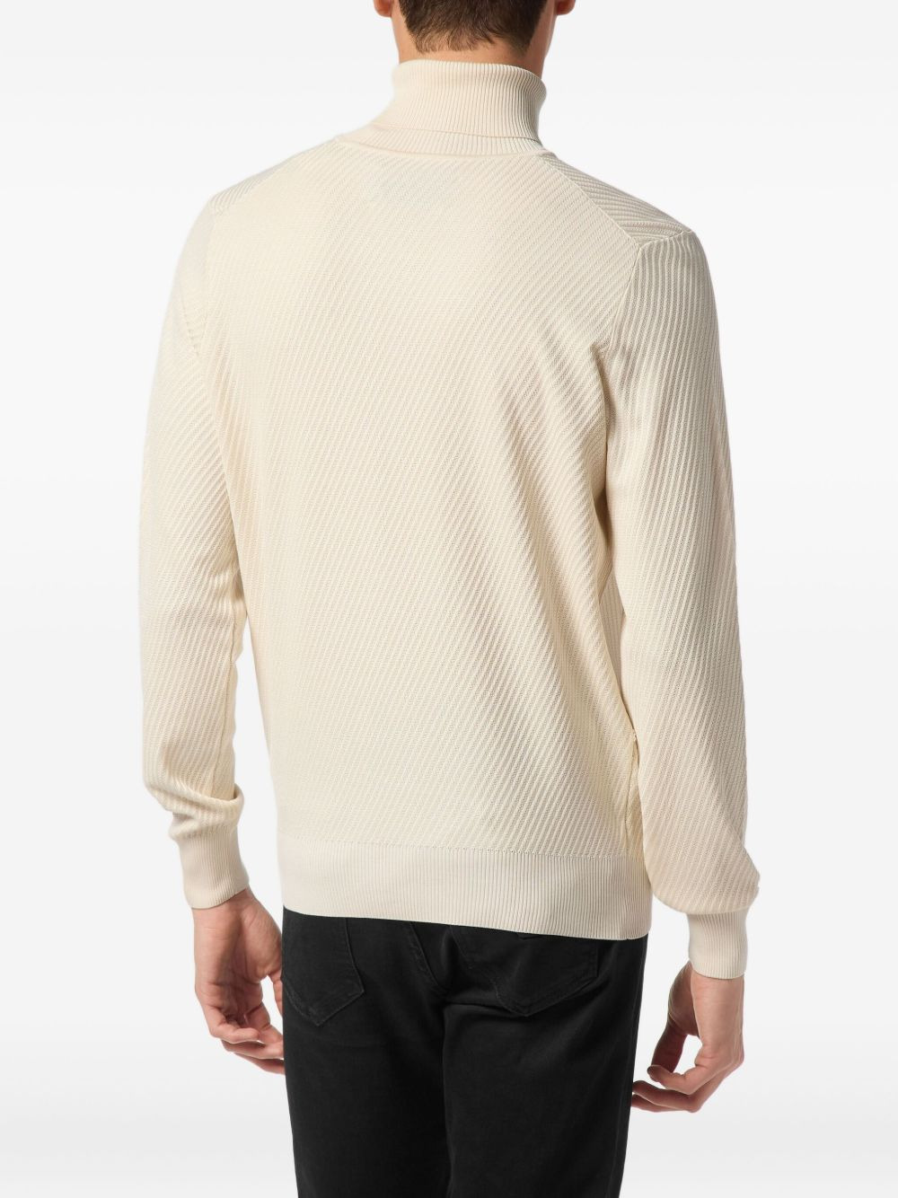 ribbed-knit jumper - 3