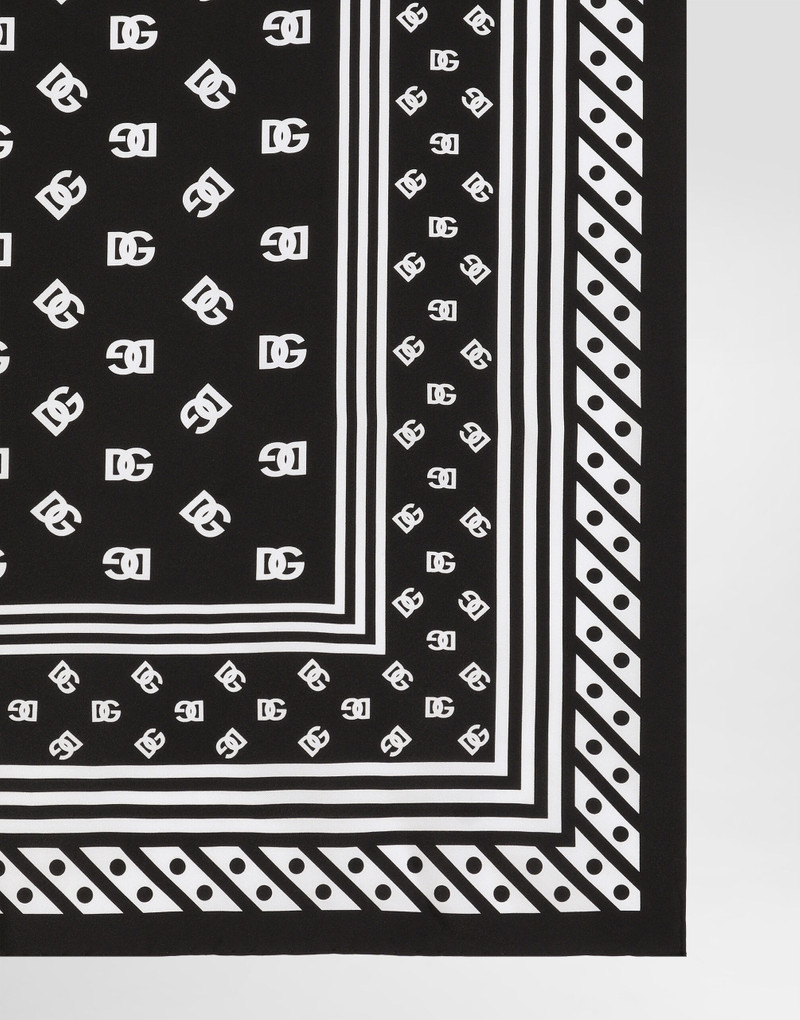 Dolce & Gabbana Twill scarf with all-over DG logo print (70 x 70) outlook