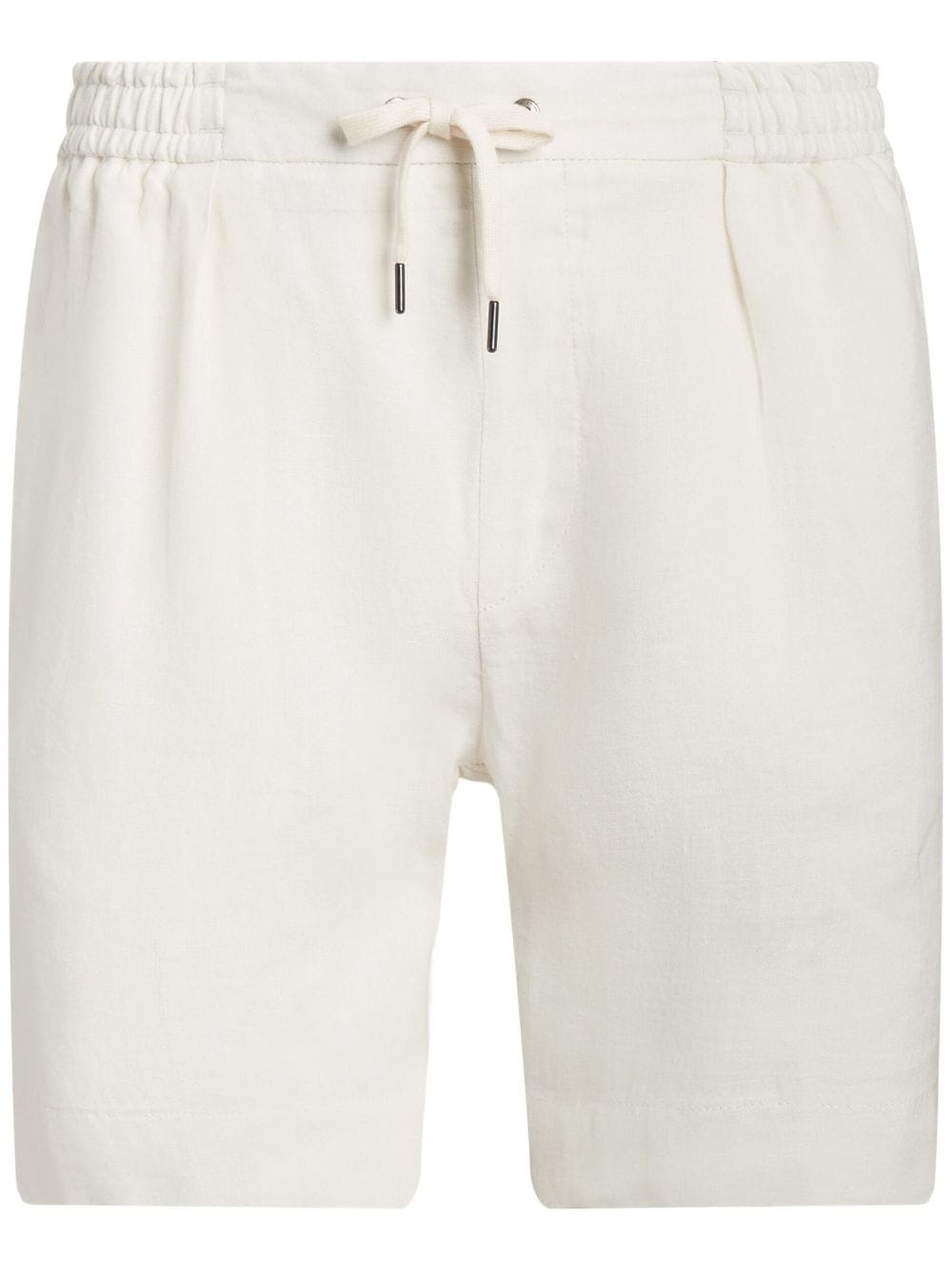 drawstring linen deck shorts - 1