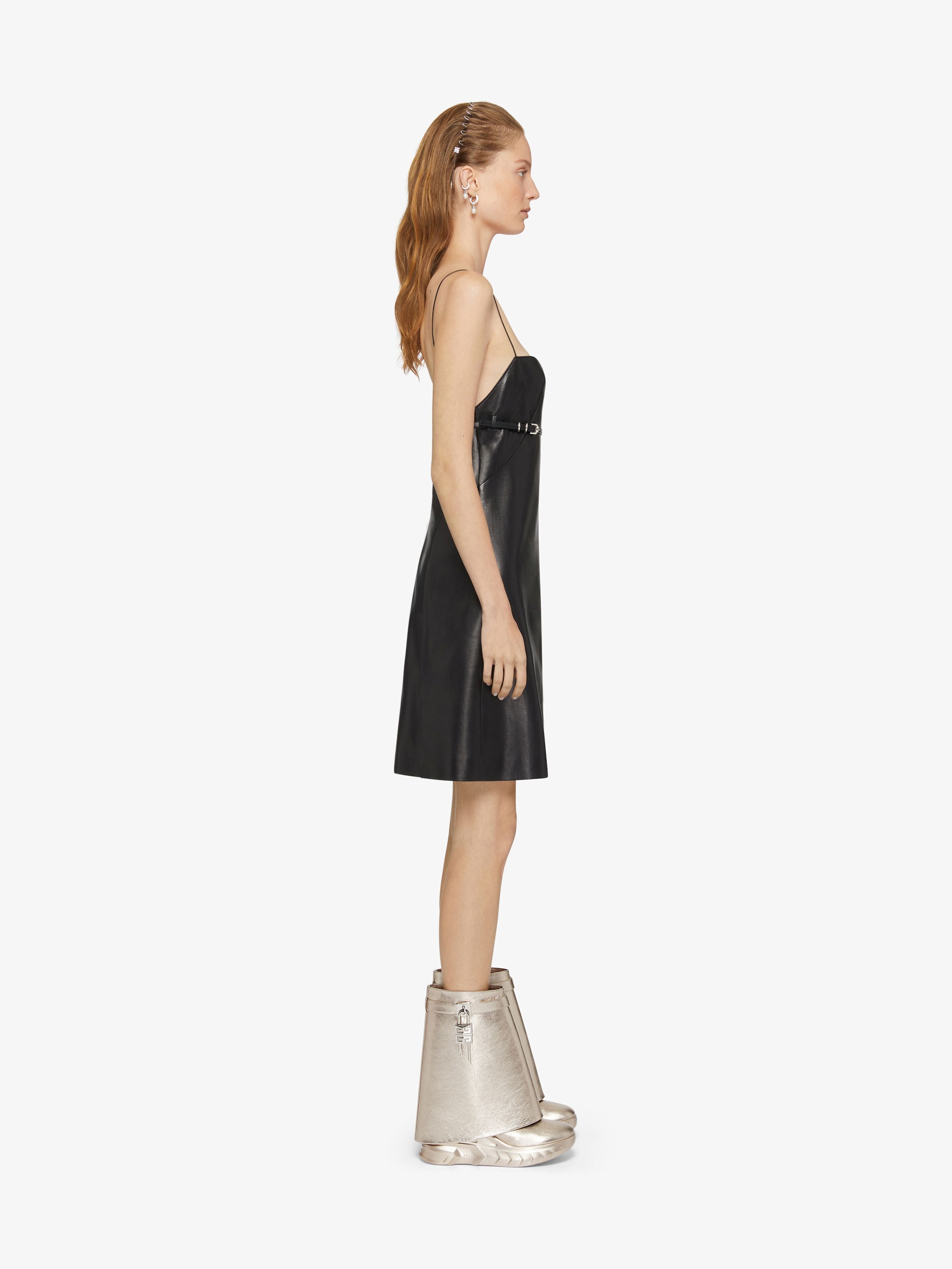 SHARK LOCK BIKER ANKLE BOOTS IN LEATHER - 2