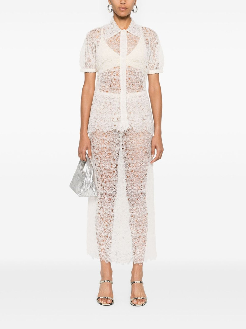 beaufille Pinta semi-sheer tulle shirt outlook