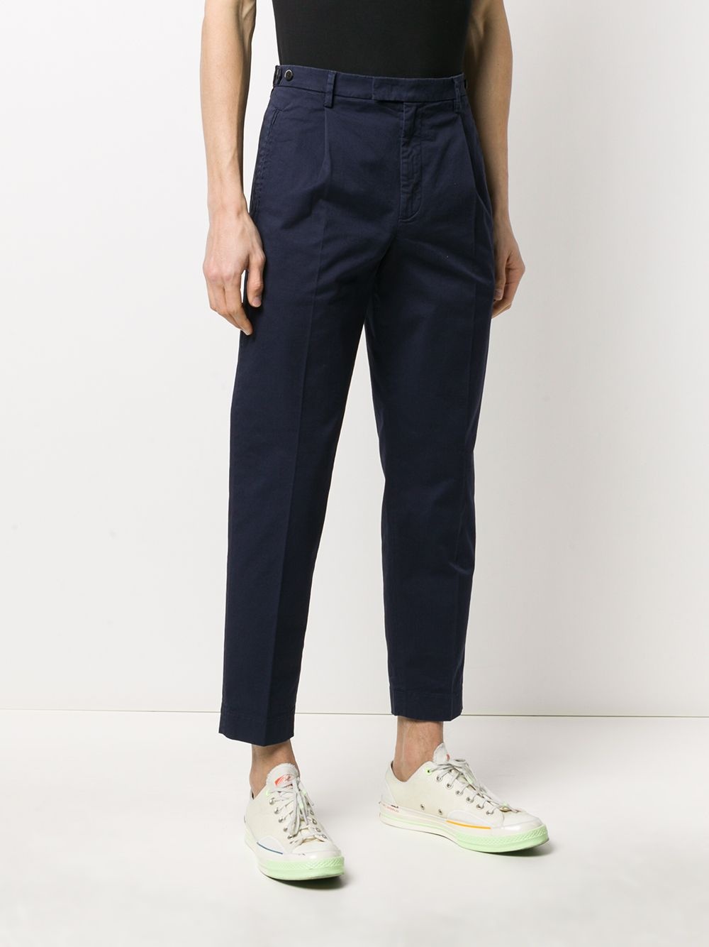tapered straight leg trousers - 3