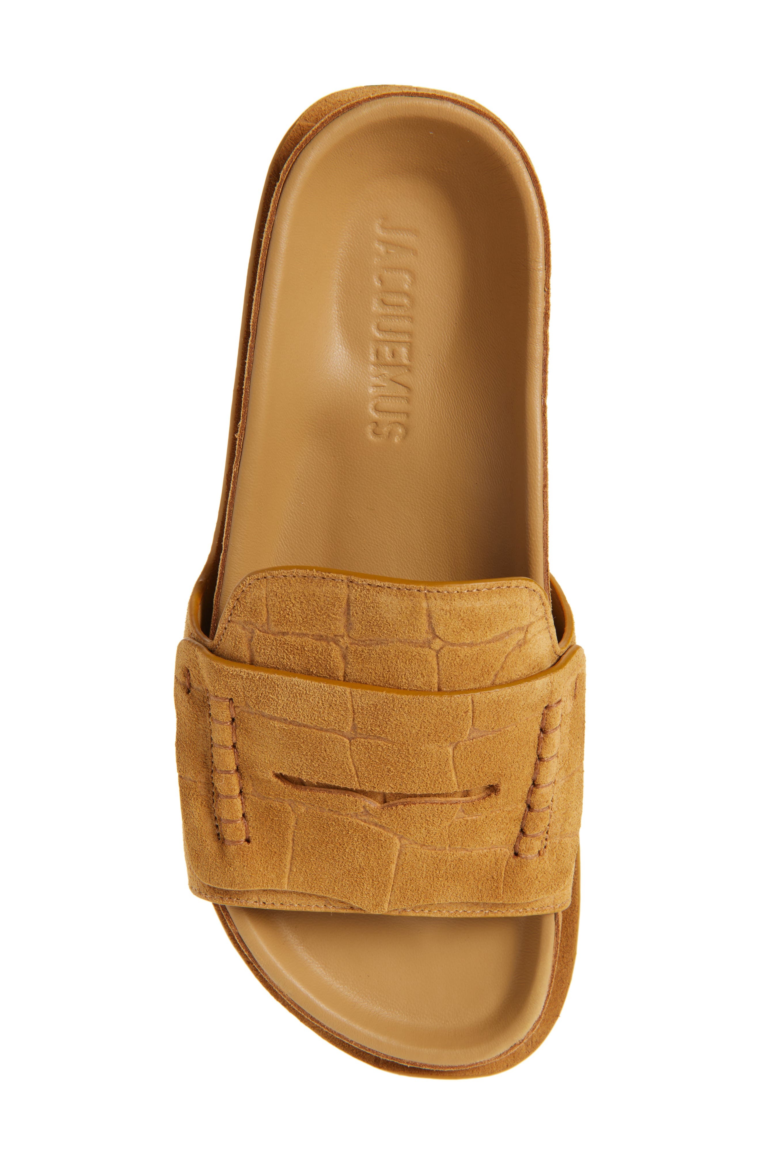 Jacquemus Les Sandales Mocassin Slide Sandal in Camel 830 at Nordstrom - 5