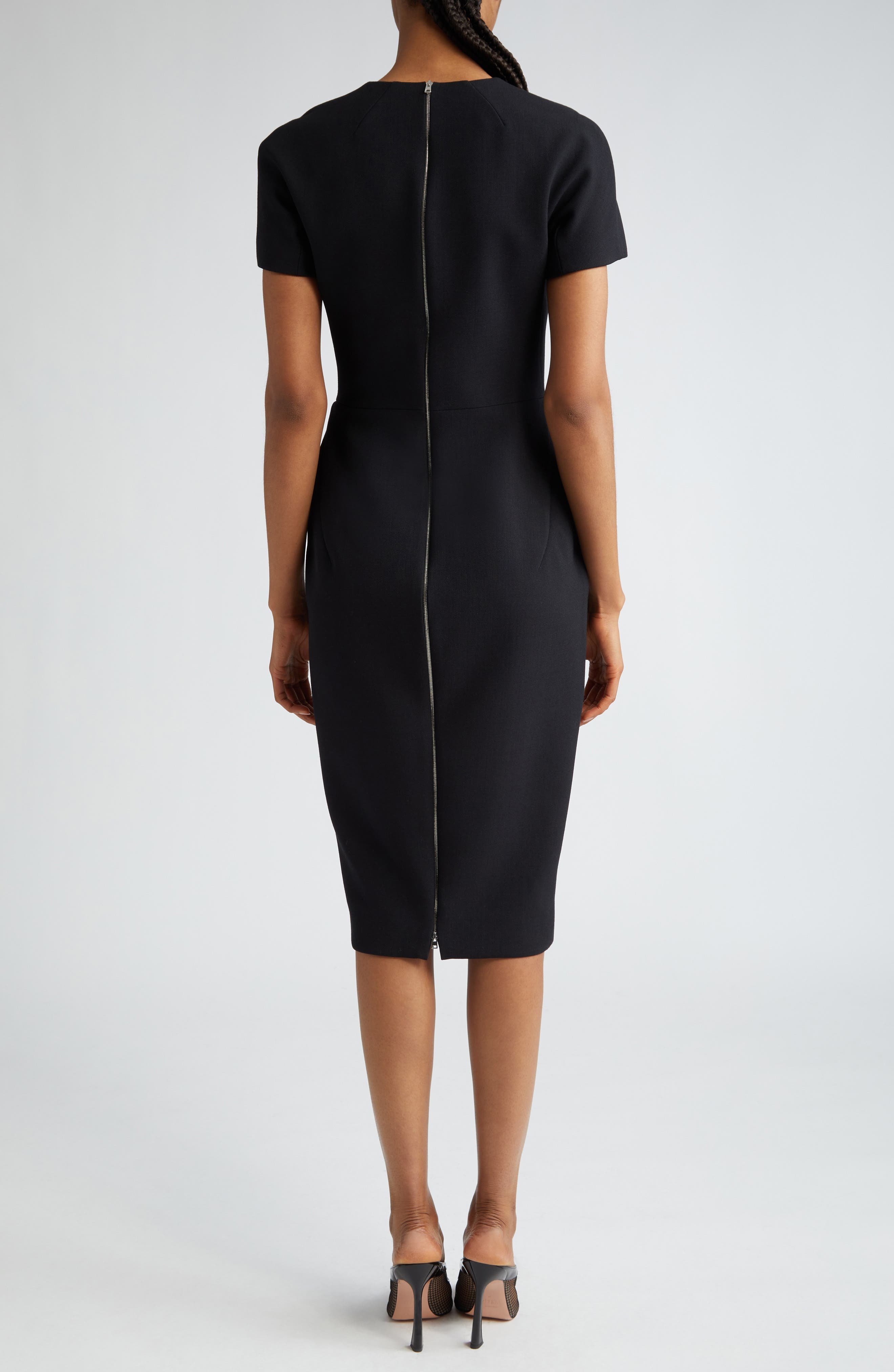 Crepe Sheath Dress - 2