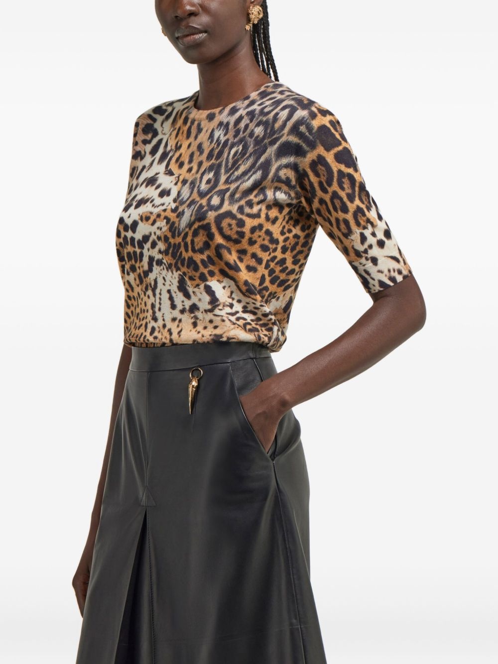 leopard-print T-Shirt - 4