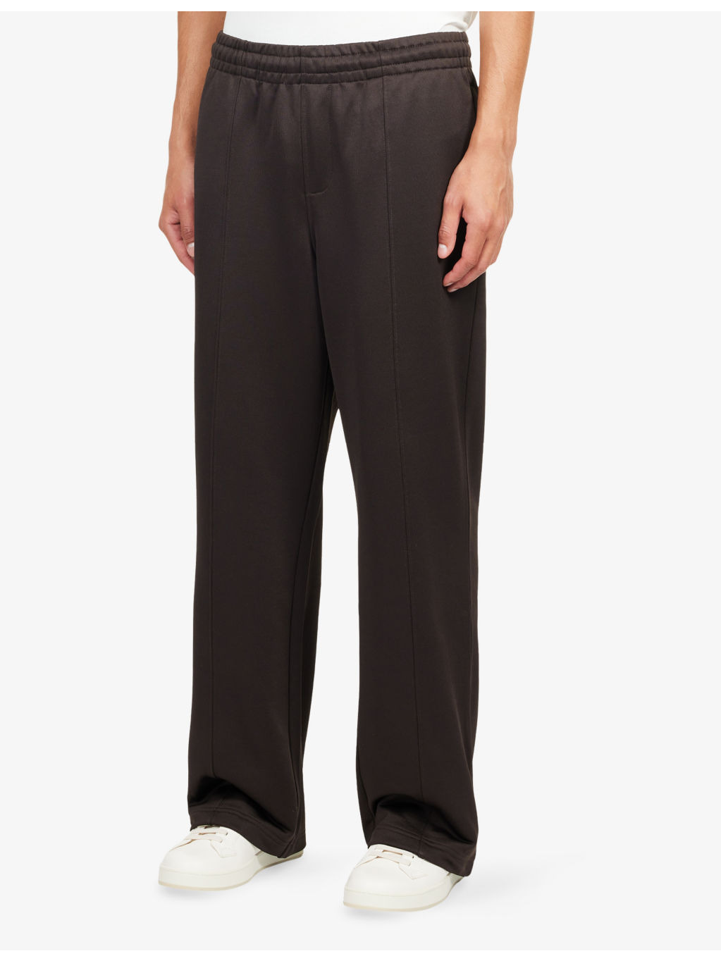 Loose-Fit Straight-Leg Fleece Cotton-Blend Jogging Bottoms - 3