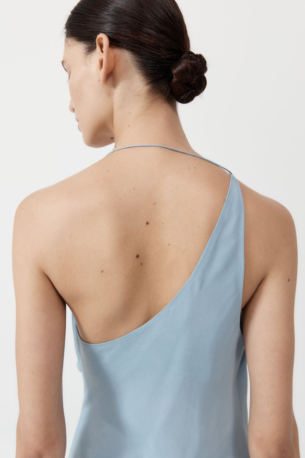 Asymm Drape Maxi Dress - Stone Blue - 6