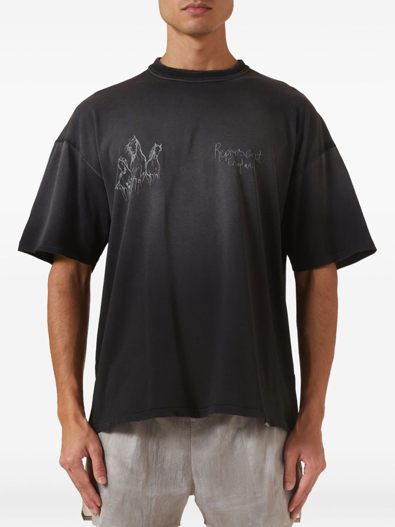 REPRESENT horses graphic T-Shirt outlook