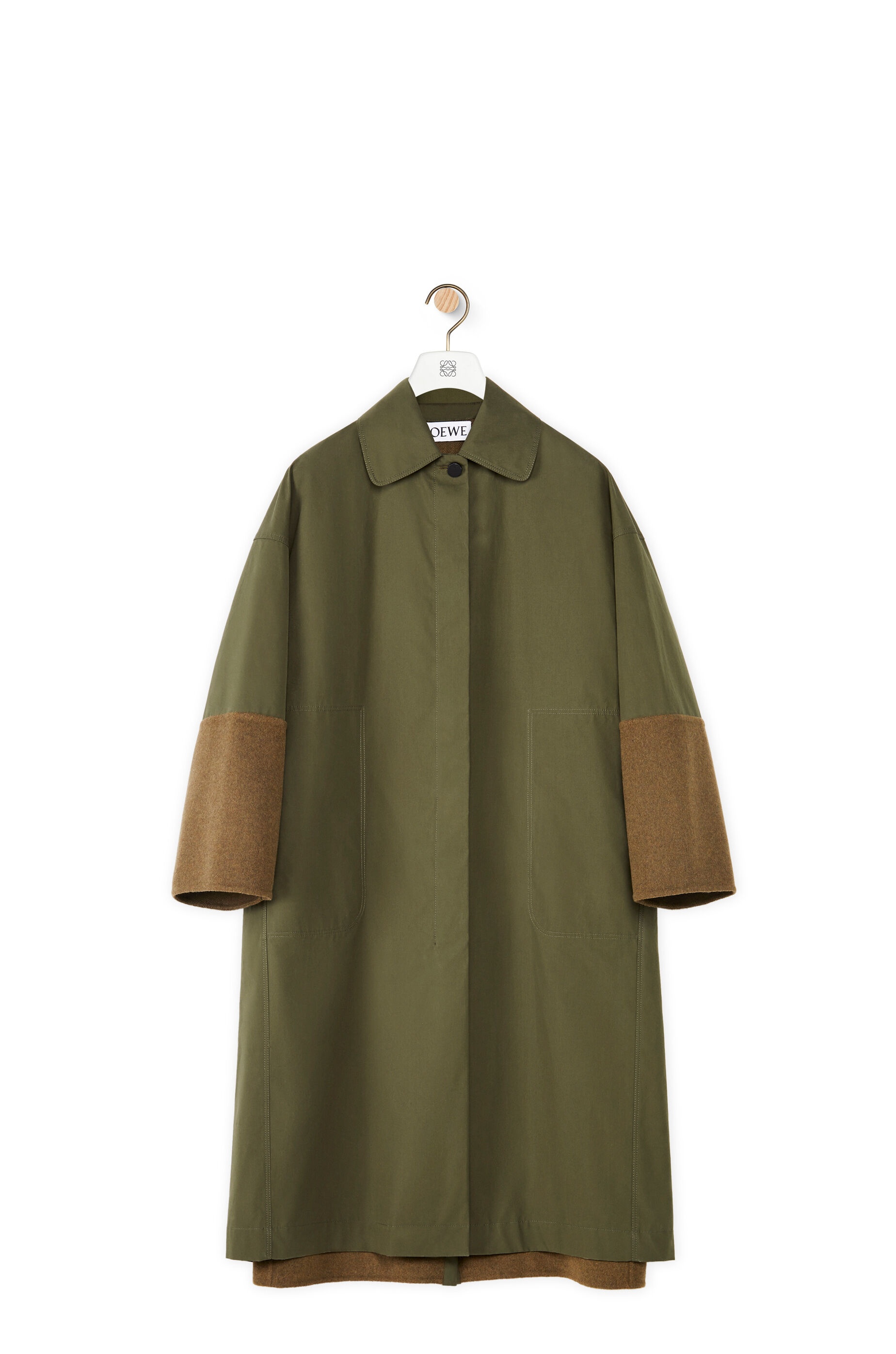 Double layer coat in wool - 1