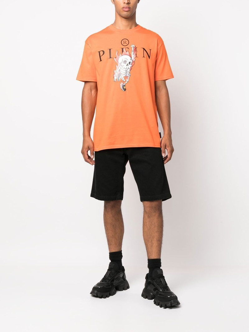 PHILIPP PLEIN Skully 갱 반바지 티셔츠 outlook