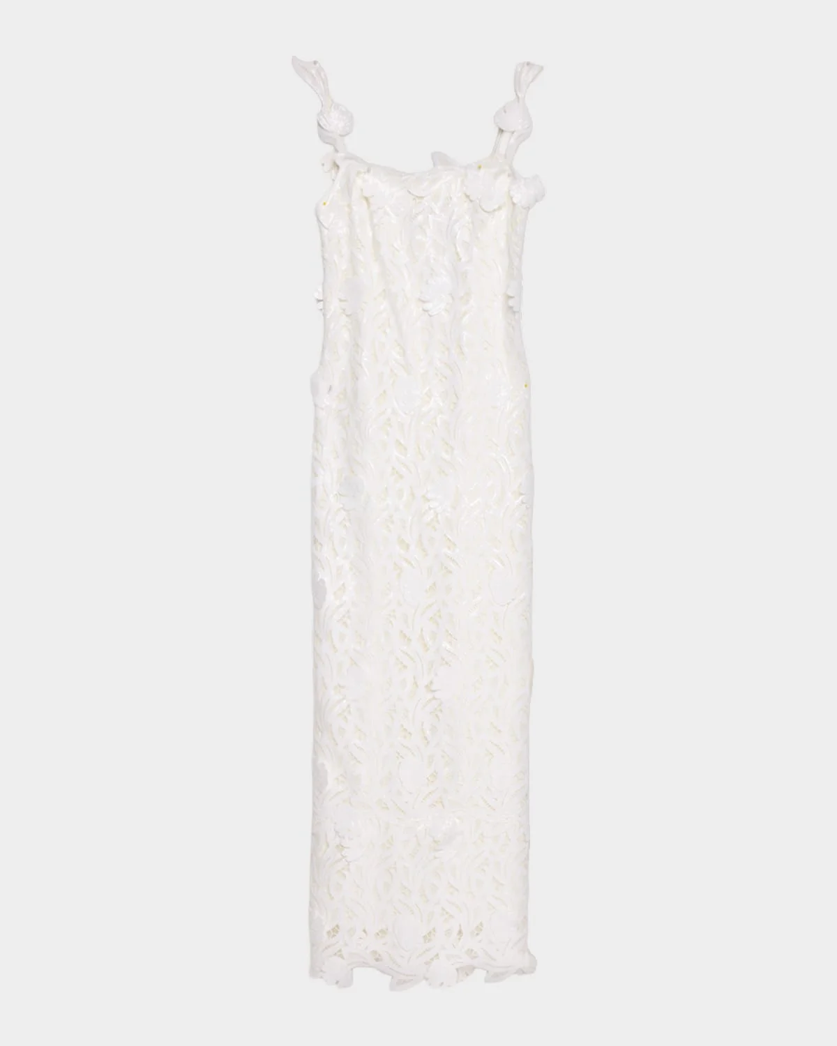 Marenna Sequin Floral Lace Column Gown - 1